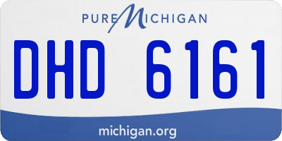 MI license plate DHD6161