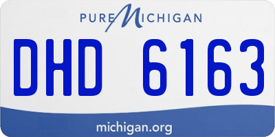 MI license plate DHD6163