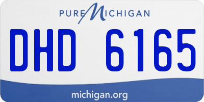 MI license plate DHD6165