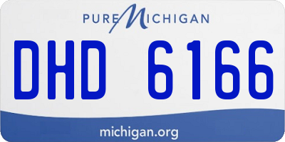 MI license plate DHD6166
