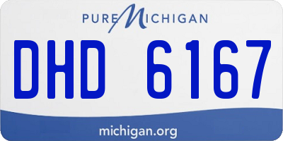 MI license plate DHD6167