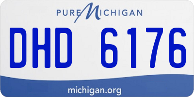 MI license plate DHD6176