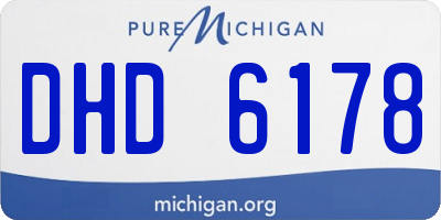 MI license plate DHD6178