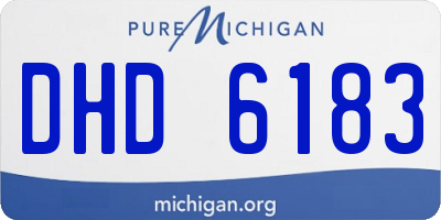 MI license plate DHD6183