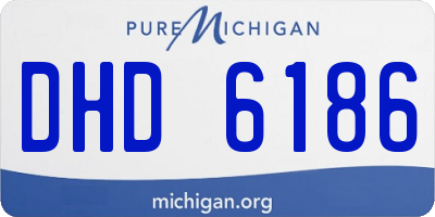 MI license plate DHD6186