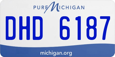 MI license plate DHD6187