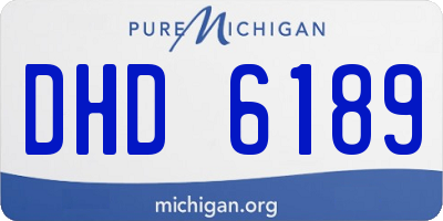 MI license plate DHD6189