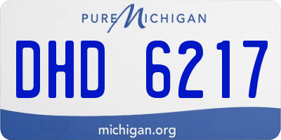MI license plate DHD6217