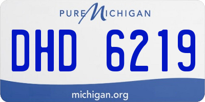 MI license plate DHD6219