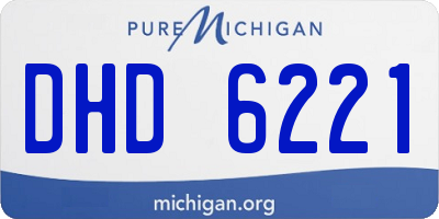 MI license plate DHD6221