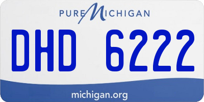 MI license plate DHD6222
