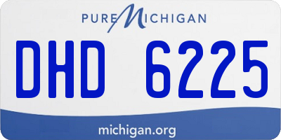 MI license plate DHD6225