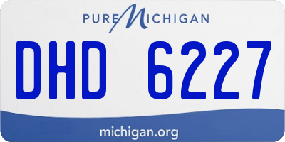 MI license plate DHD6227