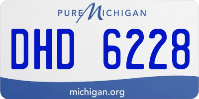 MI license plate DHD6228