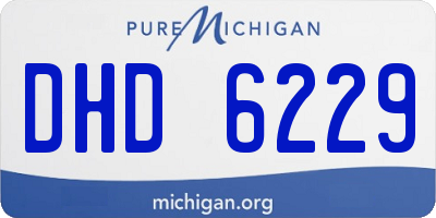 MI license plate DHD6229
