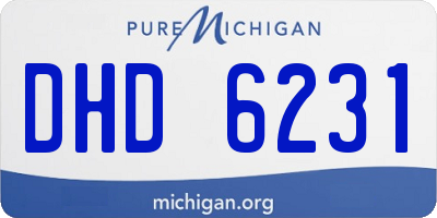 MI license plate DHD6231