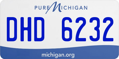 MI license plate DHD6232