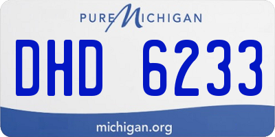 MI license plate DHD6233