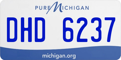 MI license plate DHD6237