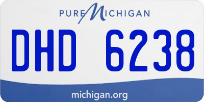 MI license plate DHD6238