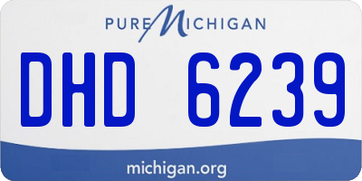 MI license plate DHD6239