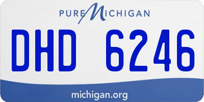 MI license plate DHD6246