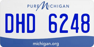 MI license plate DHD6248