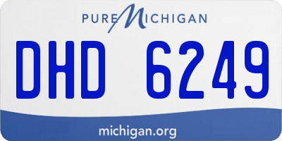MI license plate DHD6249