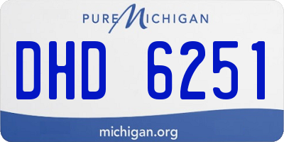 MI license plate DHD6251