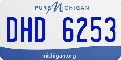 MI license plate DHD6253