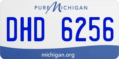 MI license plate DHD6256