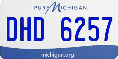 MI license plate DHD6257