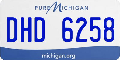 MI license plate DHD6258