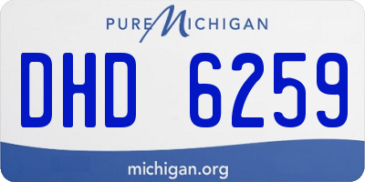 MI license plate DHD6259