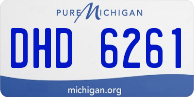 MI license plate DHD6261