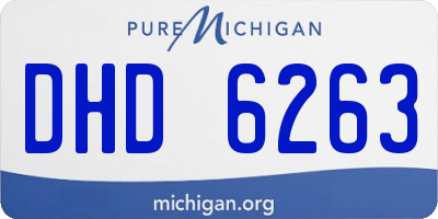 MI license plate DHD6263