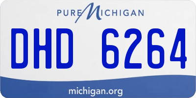 MI license plate DHD6264
