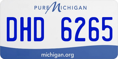 MI license plate DHD6265