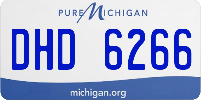MI license plate DHD6266