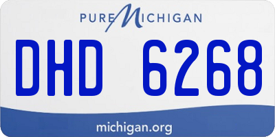 MI license plate DHD6268