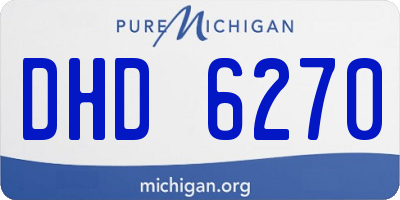 MI license plate DHD6270