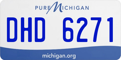 MI license plate DHD6271
