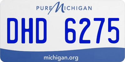 MI license plate DHD6275