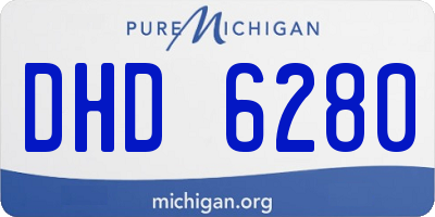MI license plate DHD6280