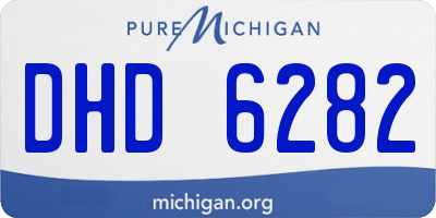 MI license plate DHD6282
