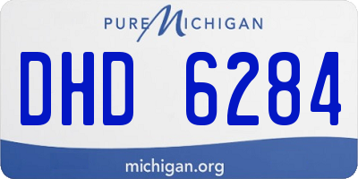 MI license plate DHD6284
