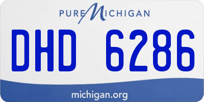 MI license plate DHD6286