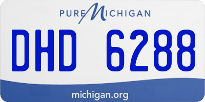 MI license plate DHD6288