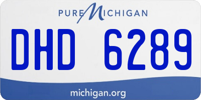 MI license plate DHD6289