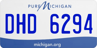 MI license plate DHD6294